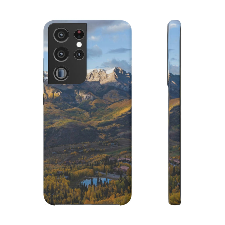 Glowing Mountainside - Phone Case