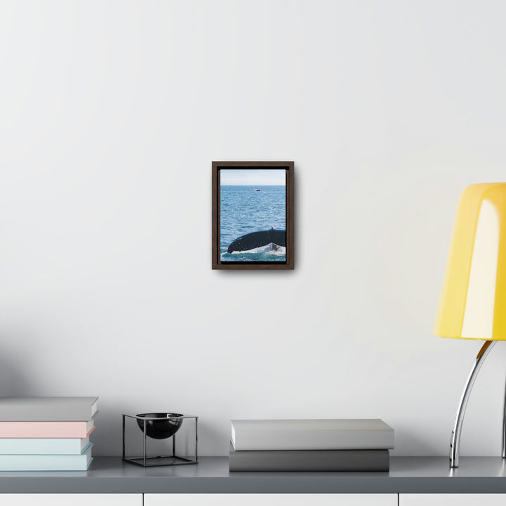 A Whale and A Mountain - Canvas with Frame