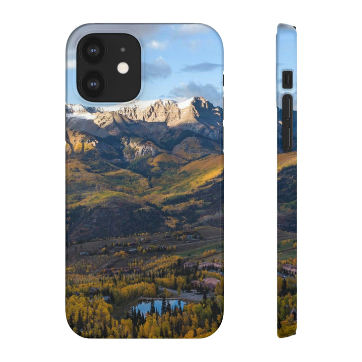 Glowing Mountainside - Phone Case