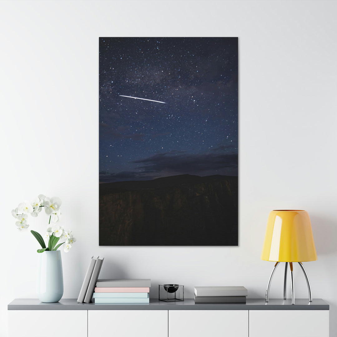 Starlink Above the Canyon - Canvas