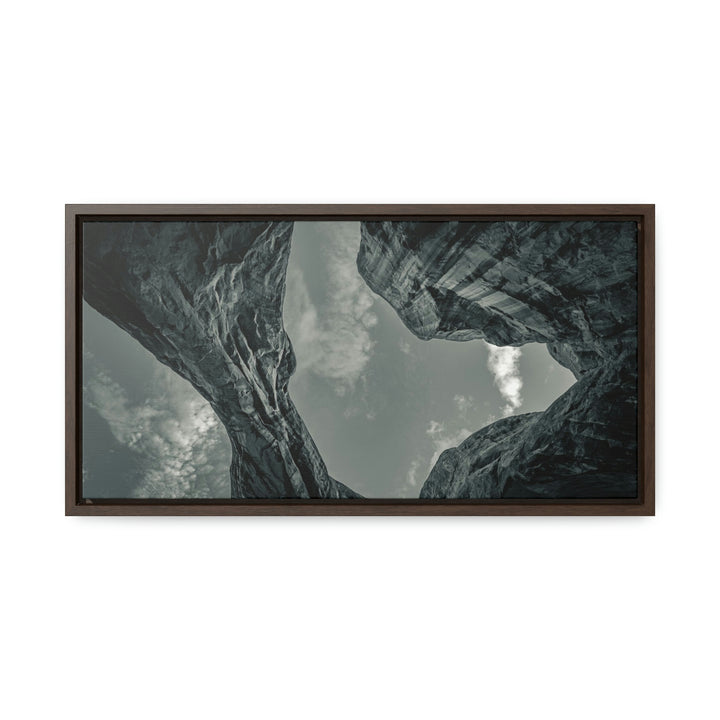 Natural Frames Part 3 in Black and White - Canvas with Frame