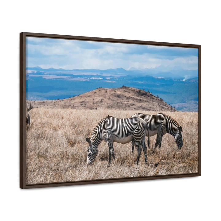 Zebra-Striped Expanse - Canvas With Frame