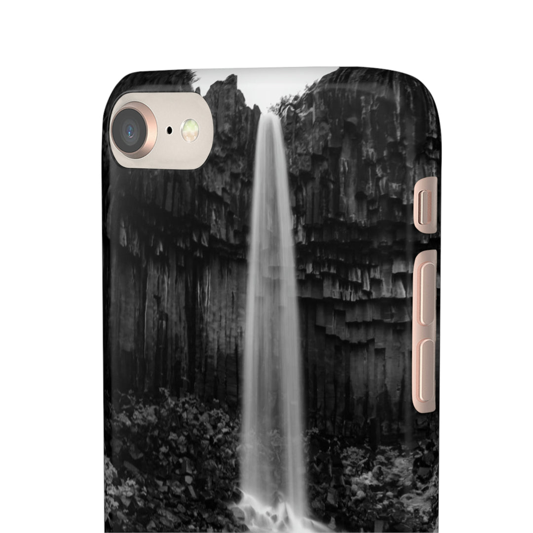 Svartifoss in Black and White - Phone Case