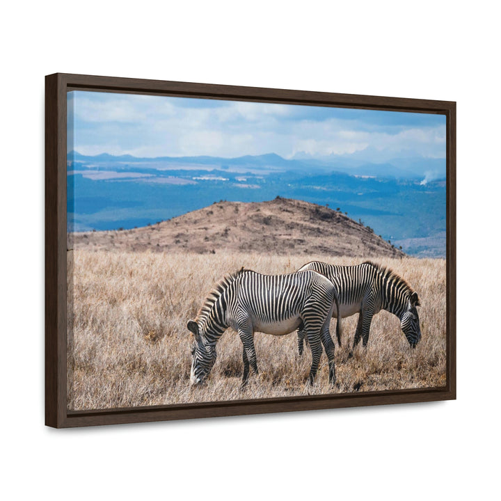 Zebra-Striped Expanse - Canvas With Frame