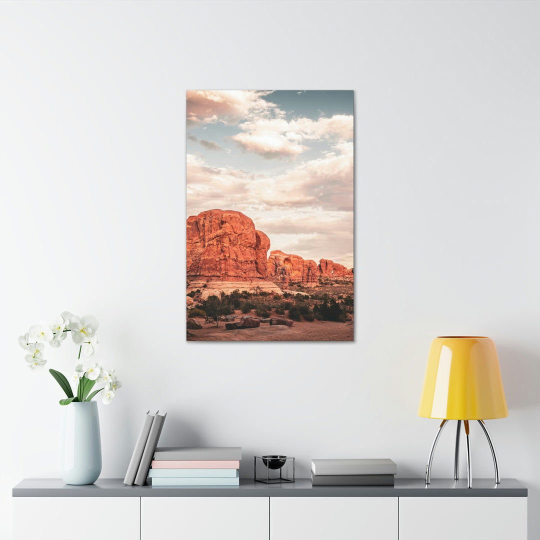 A Desert Sunset - Canvas