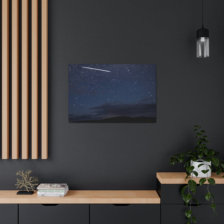 Starlink Above the Canyon - Canvas