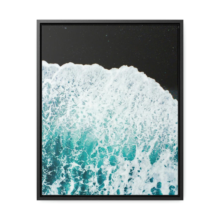 A Wave on Volcanic Sand - Canvas with Frame