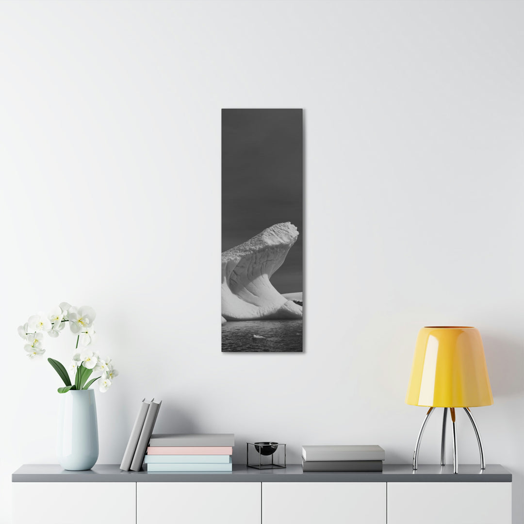 The Angles of an Iceberg in Black and White - Canvas