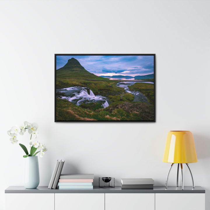 An Icelandic Sunset - Canvas with Frame