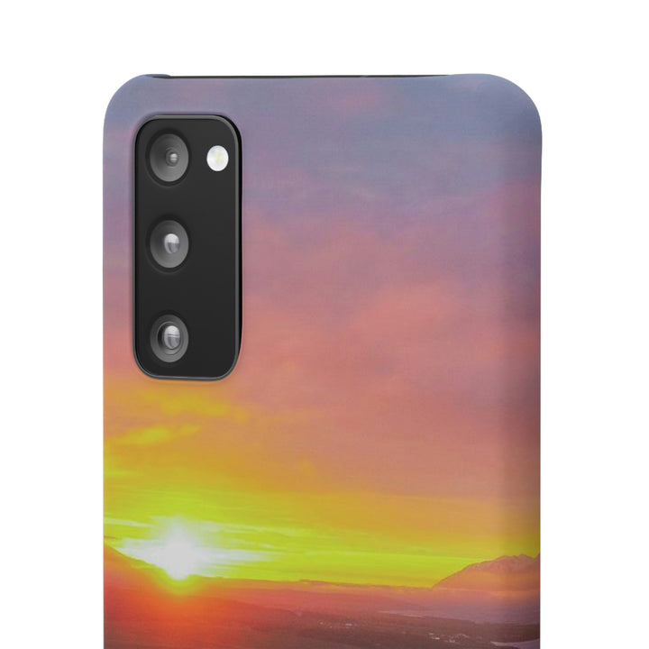 Sunset Over the Fjord Part 1 - Phone Case