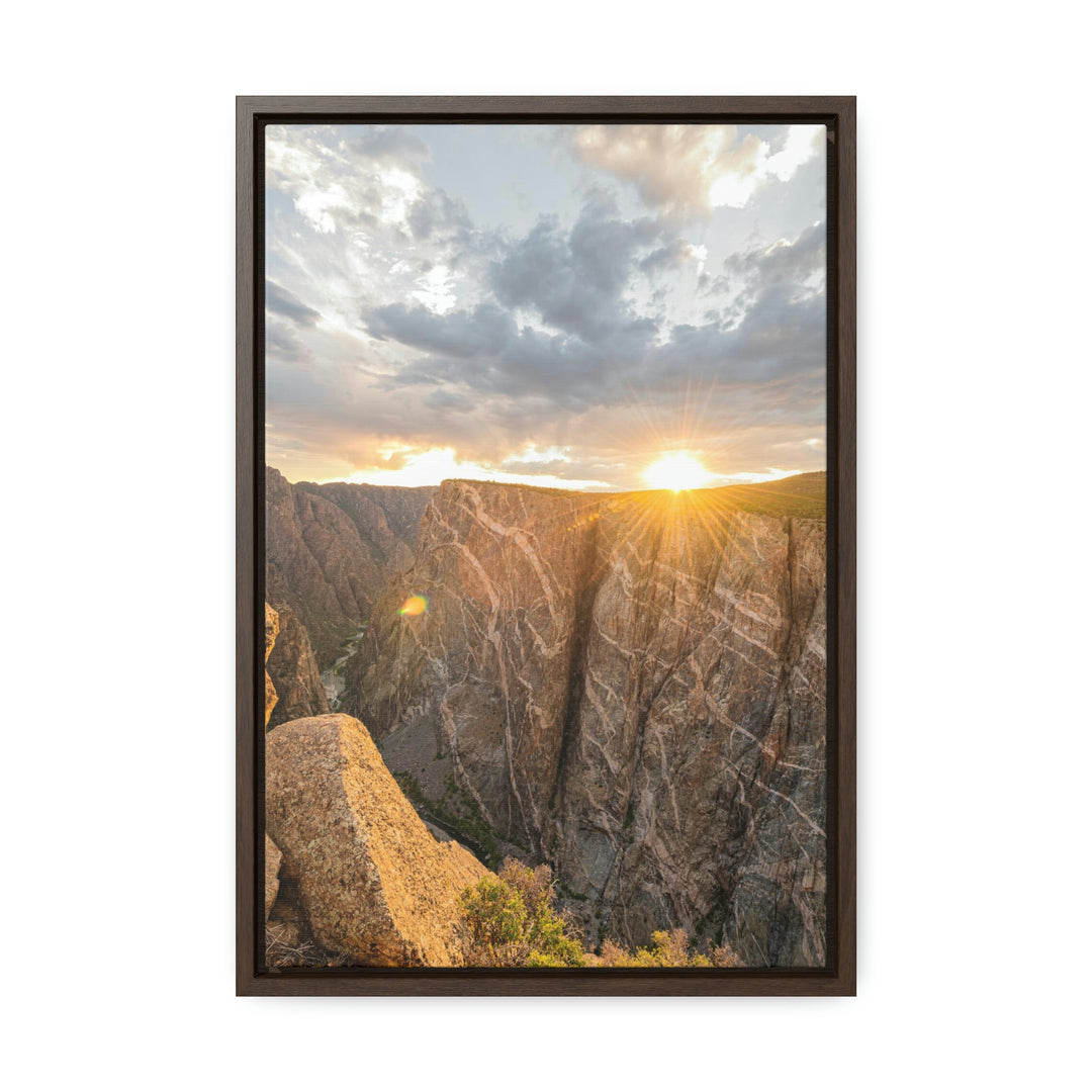 Painted Wall at Sunset Part 2 - Canvas with Frame