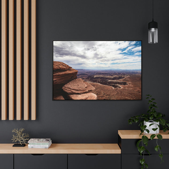 The Canyon Below - Canvas with Frame