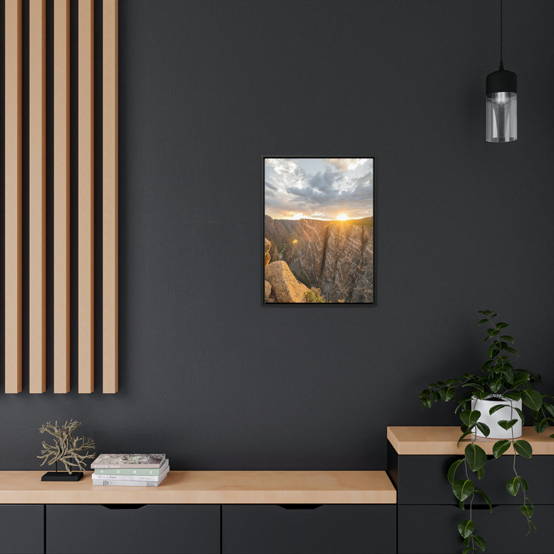 Painted Wall at Sunset Part 2 - Canvas with Frame