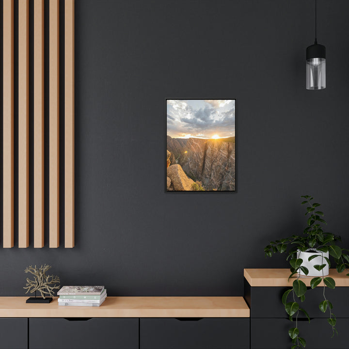 Painted Wall at Sunset Part 2 - Canvas with Frame