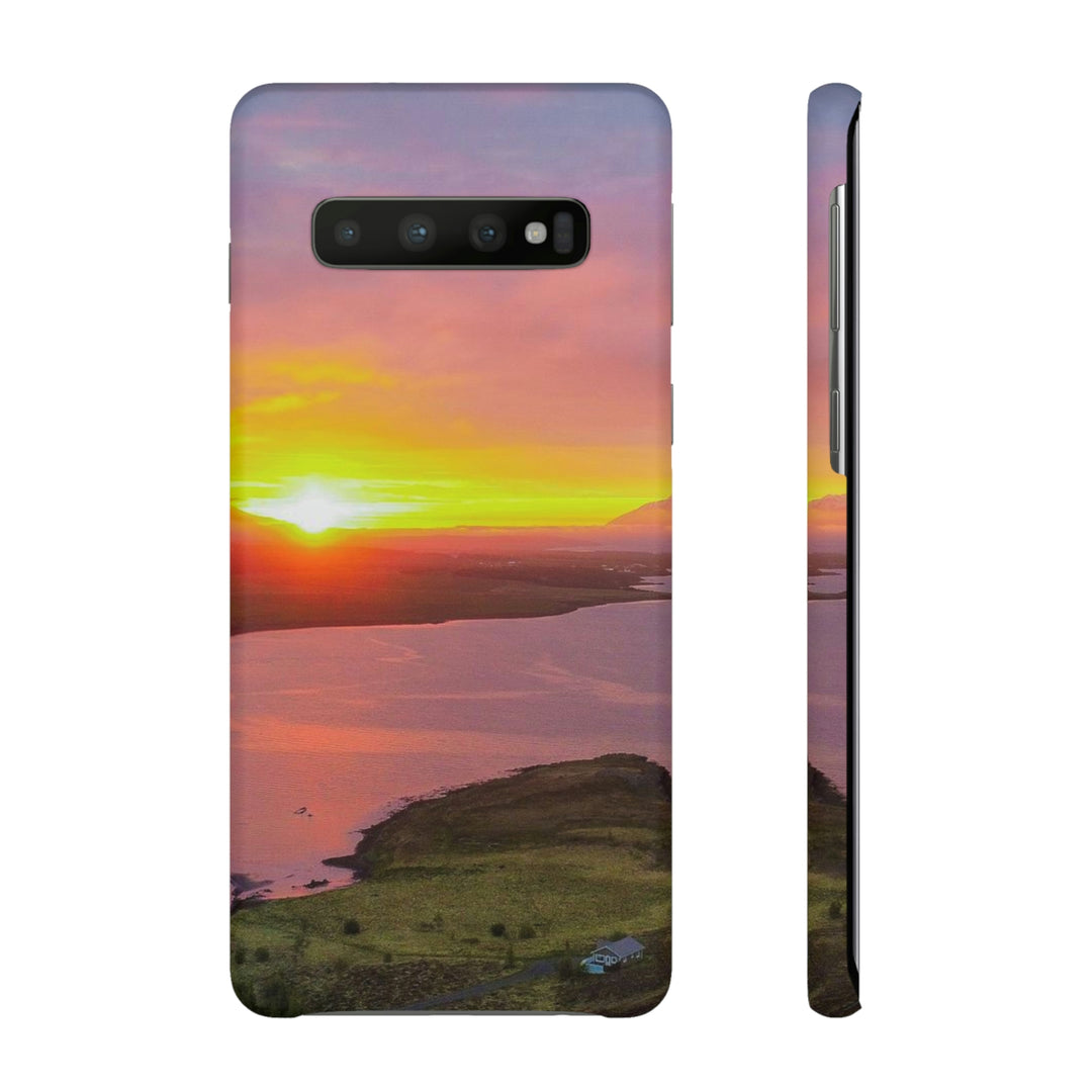 Sunset Over the Fjord Part 1 - Phone Case