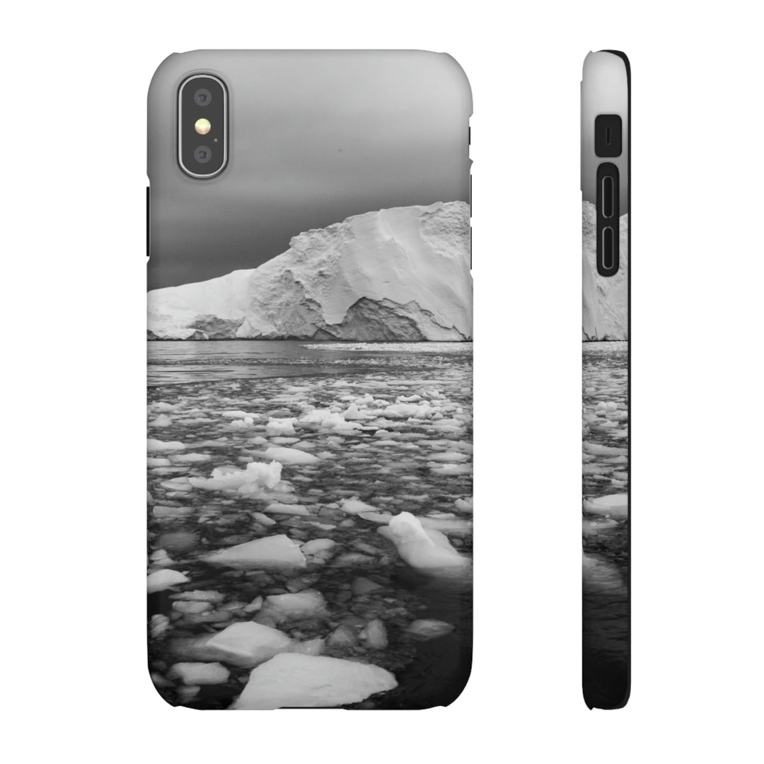 Lane of Ice In Black and White - Phone Case