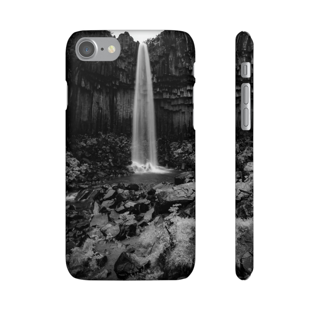 Svartifoss in Black and White - Phone Case