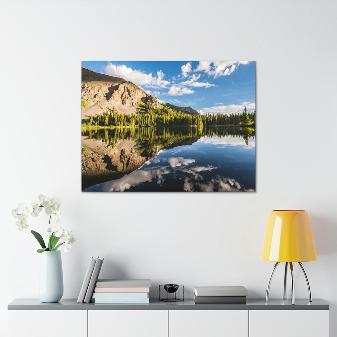 Mountain Scene Reflected - Canvas