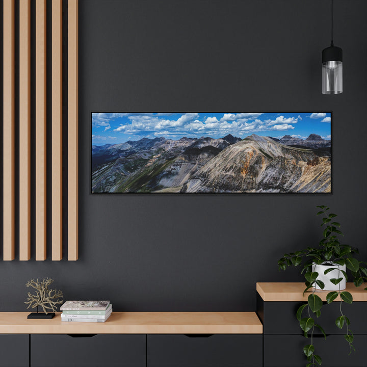 Imogene Pass From the Air - Canvas with Frame