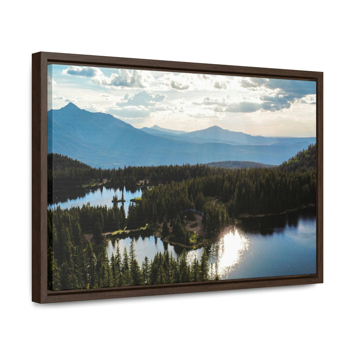 Cool Mountain Lakes - Canvas with Frame