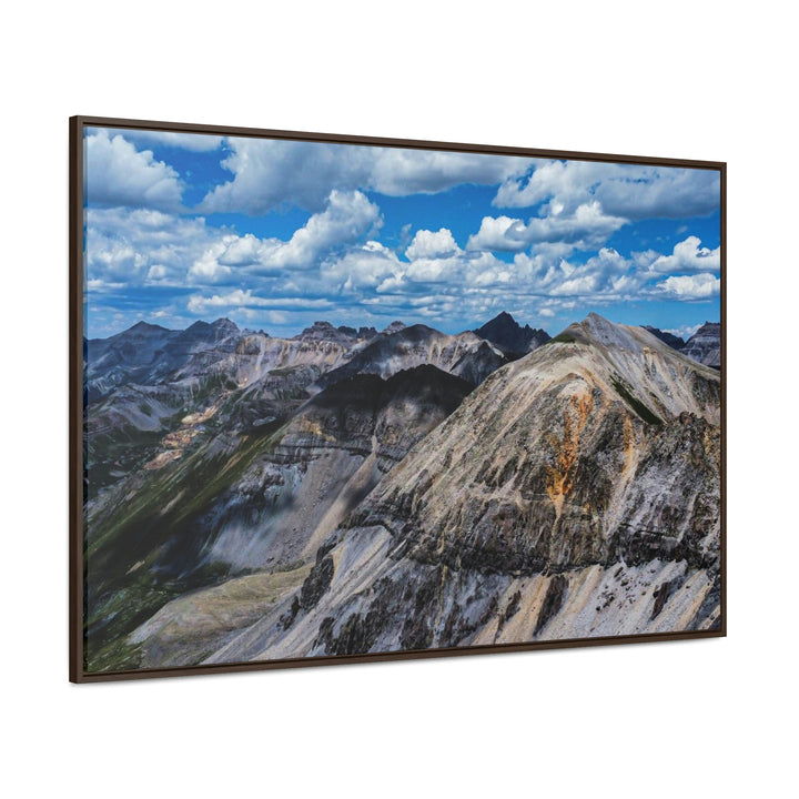 Imogene Pass From the Air - Canvas with Frame