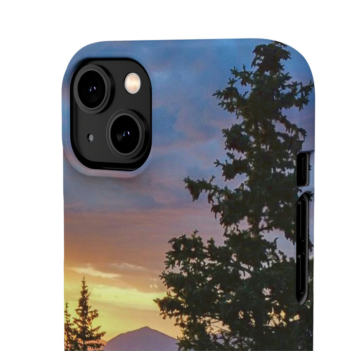 Rainy Sunset Through the Trees - Phone Case