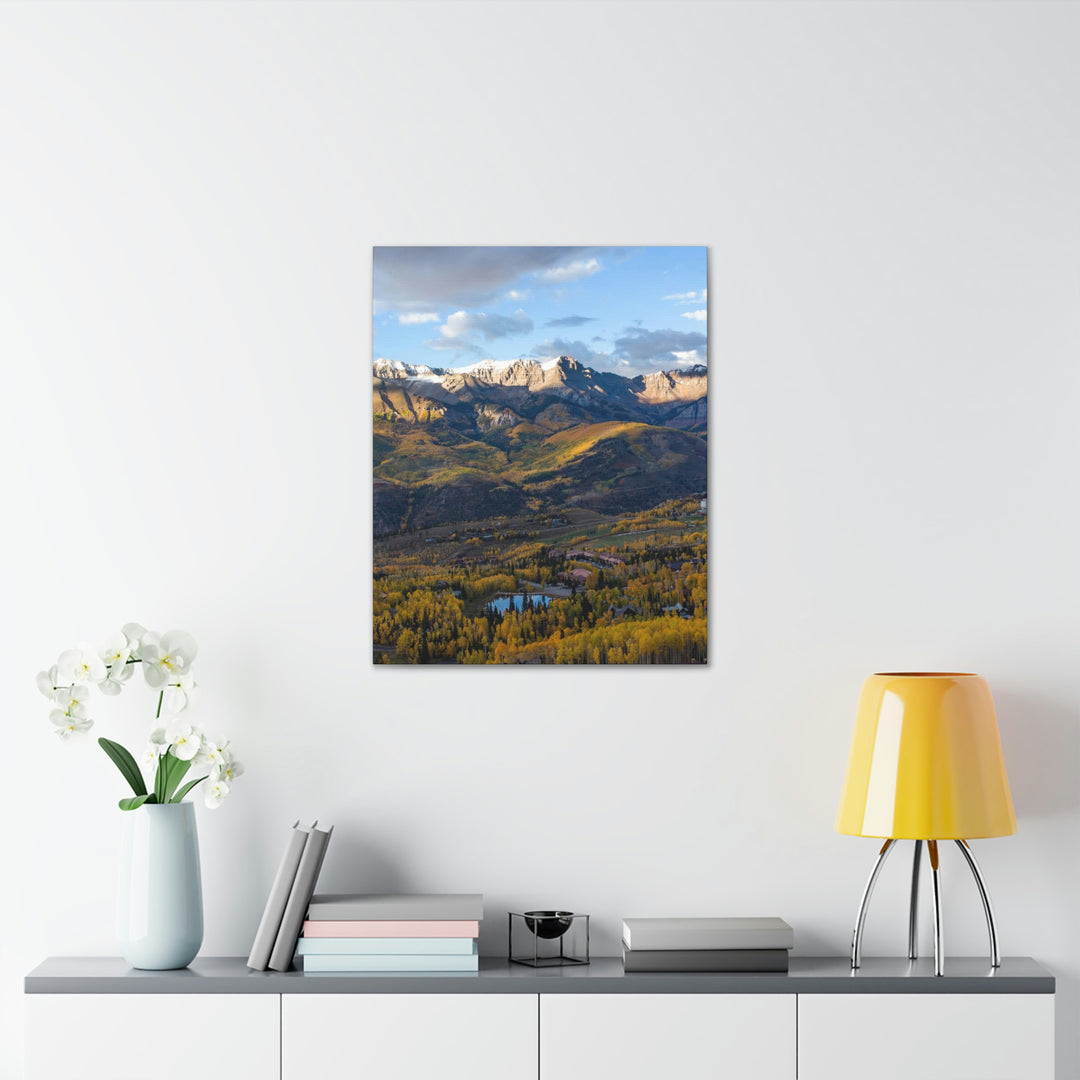 Glowing Mountainside - Canvas