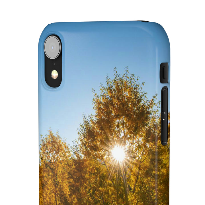 Sun Through the Aspens - Phone Case