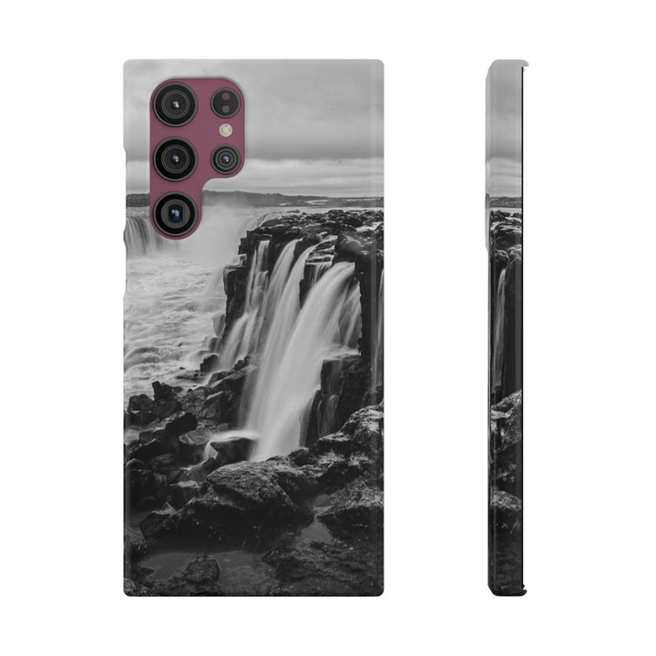 Selfoss in Black and White - Phone Case