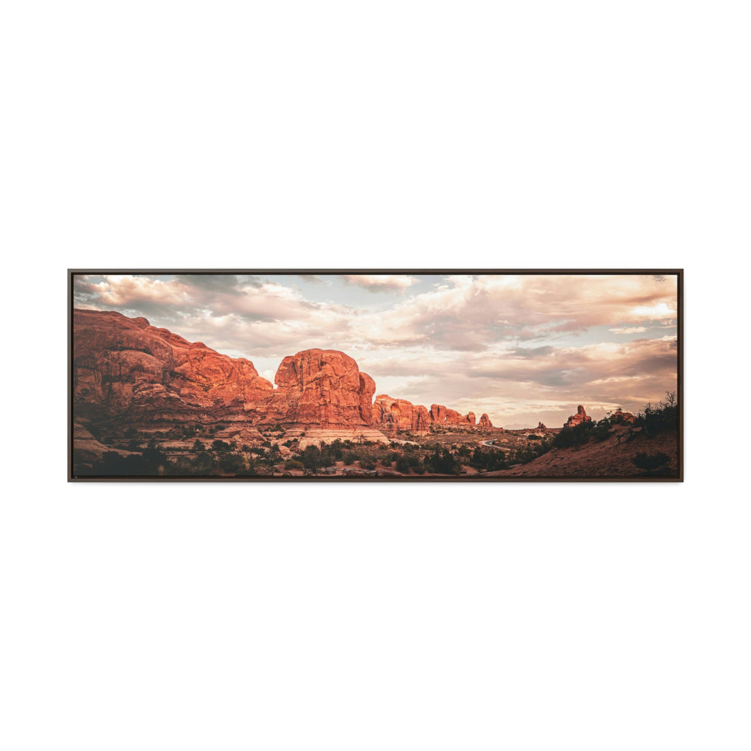 A Desert Sunset - Canvas with Frame