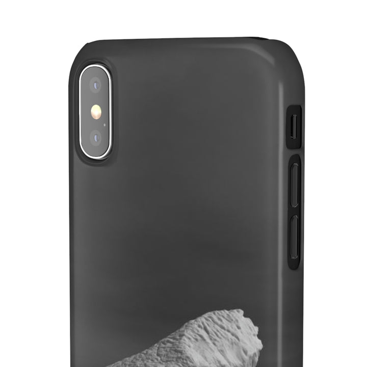 The Angles of an Iceberg in Black and White - Phone Case