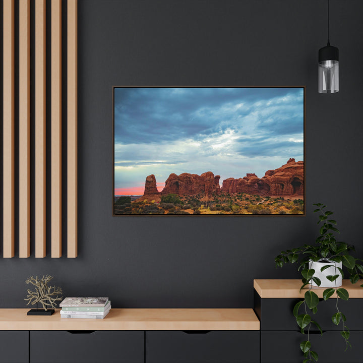 Arches at Sunset - Canvas with Frame