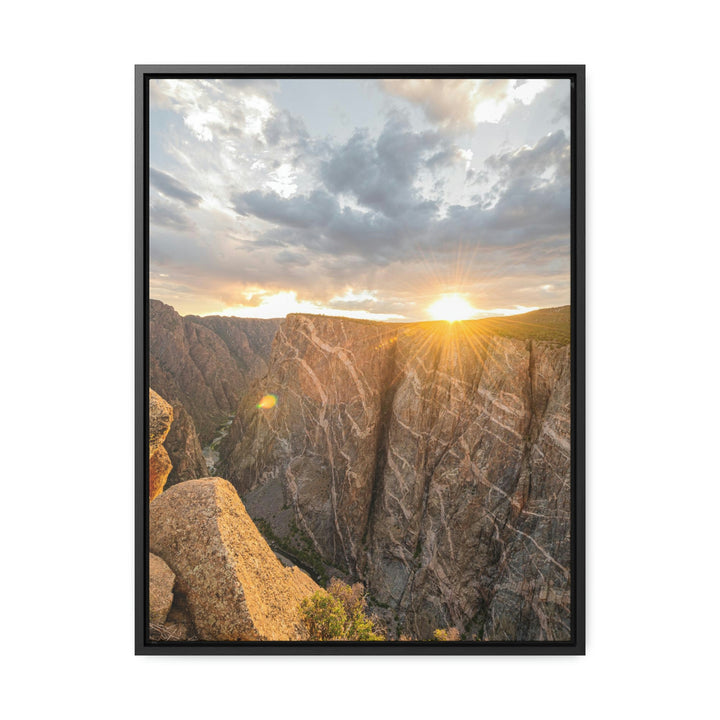 Painted Wall at Sunset Part 2 - Canvas with Frame