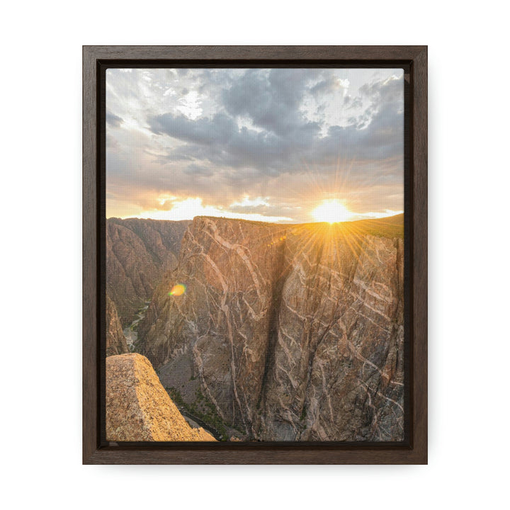 Painted Wall at Sunset Part 2 - Canvas with Frame