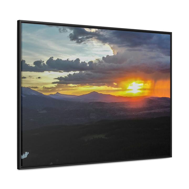 Rainy Sunset - Canvas with Frame