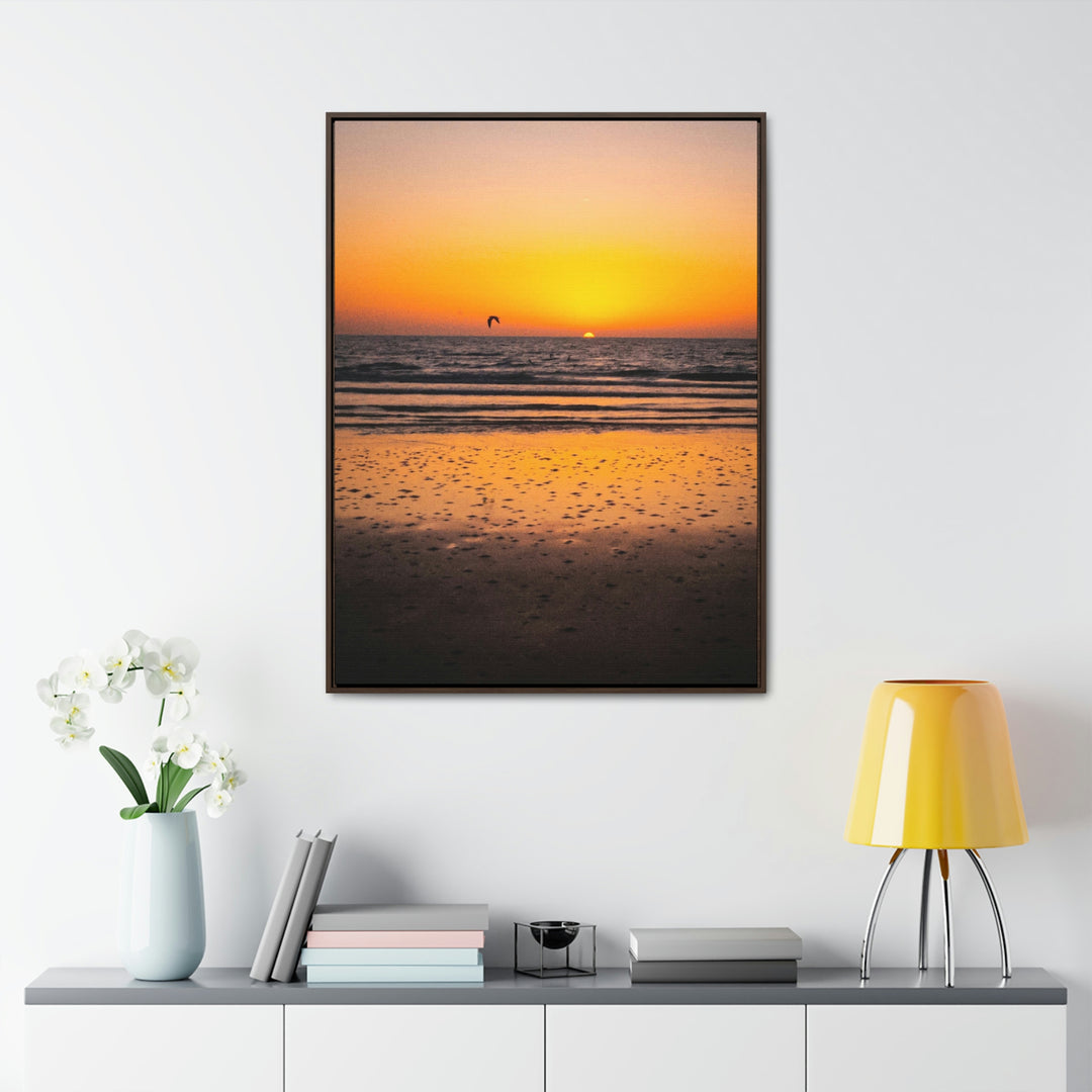 Sunrise on the Sea - Canvas with Frame