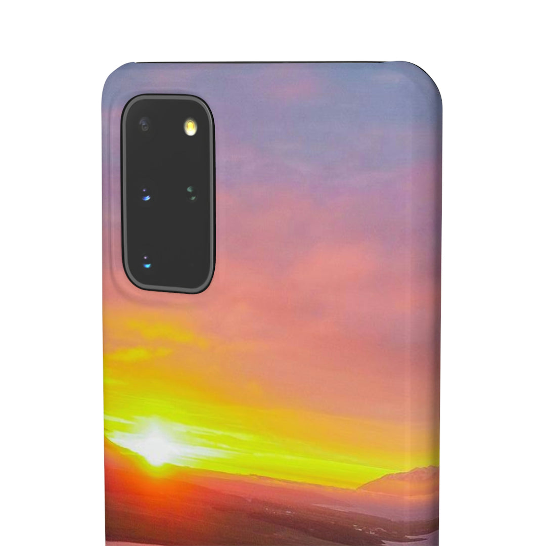 Sunset Over the Fjord Part 1 - Phone Case