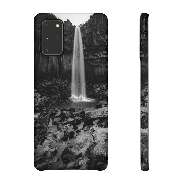 Svartifoss in Black and White - Phone Case