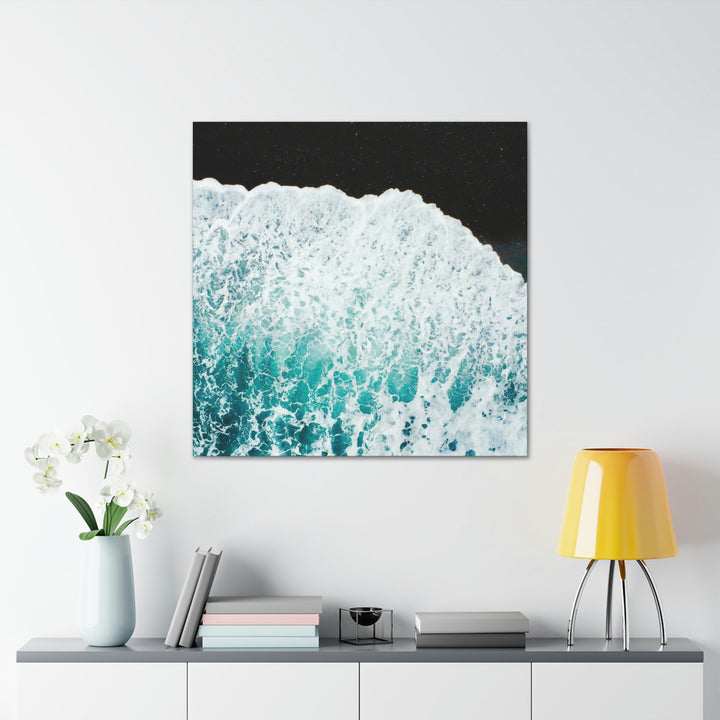 A Wave on Volcanic Sand - Canvas