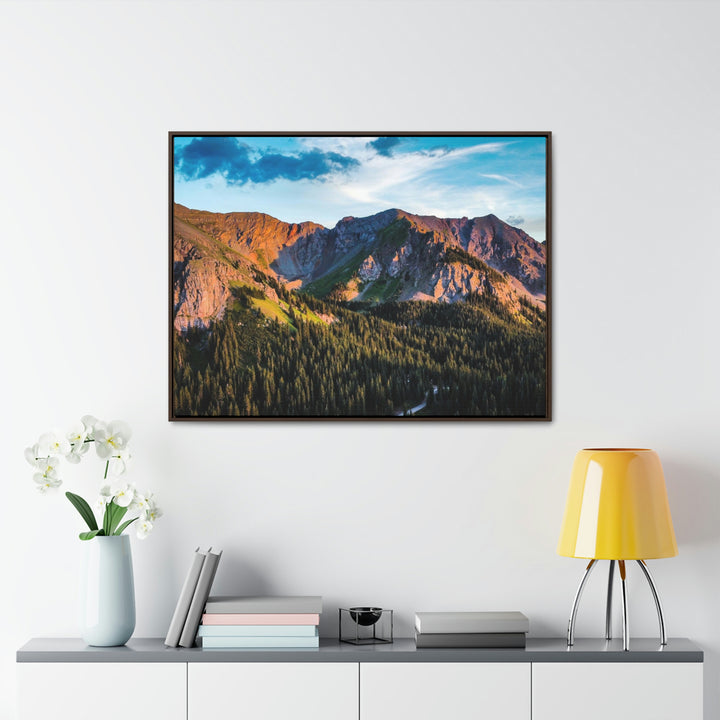 Fading Mountain Light - Canvas with Frame