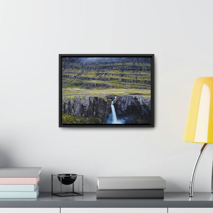 A Remote Waterfall - Canvas with Frame