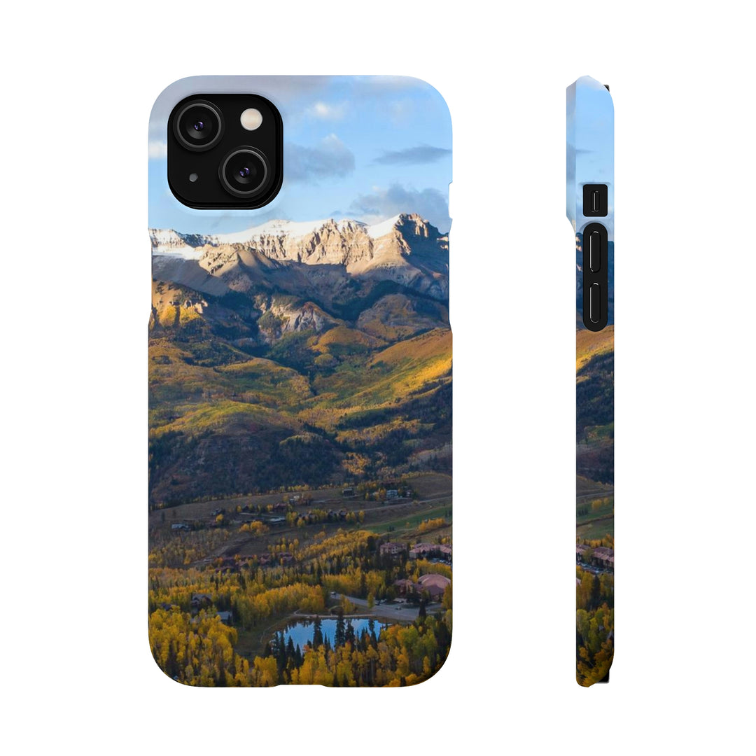 Glowing Mountainside - Phone Case