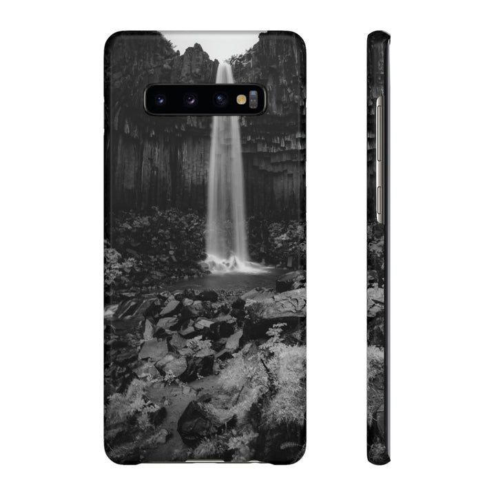 Svartifoss in Black and White - Phone Case