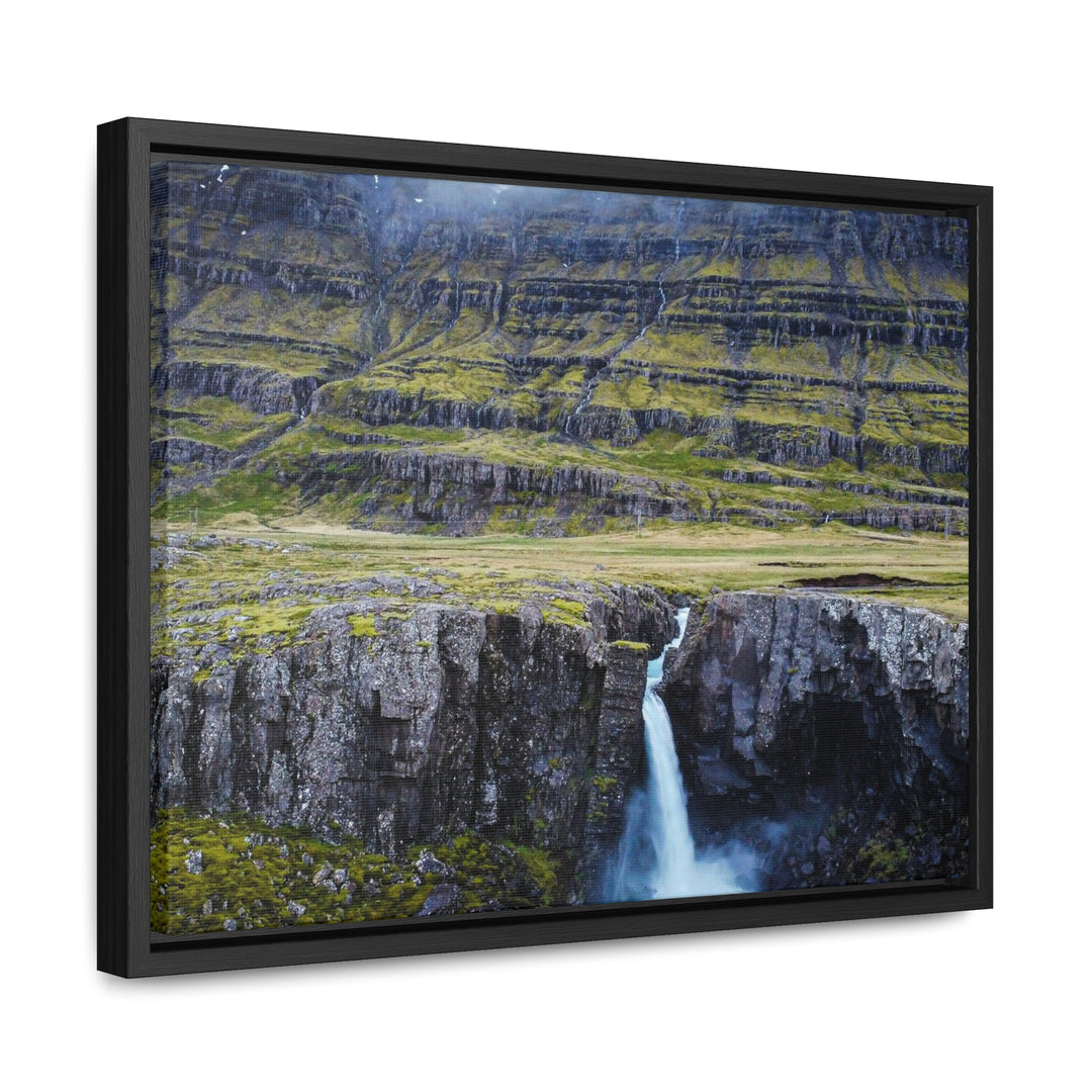 A Remote Waterfall - Canvas with Frame