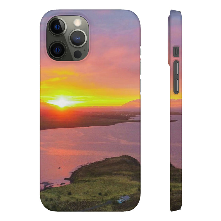 Sunset Over the Fjord Part 1 - Phone Case