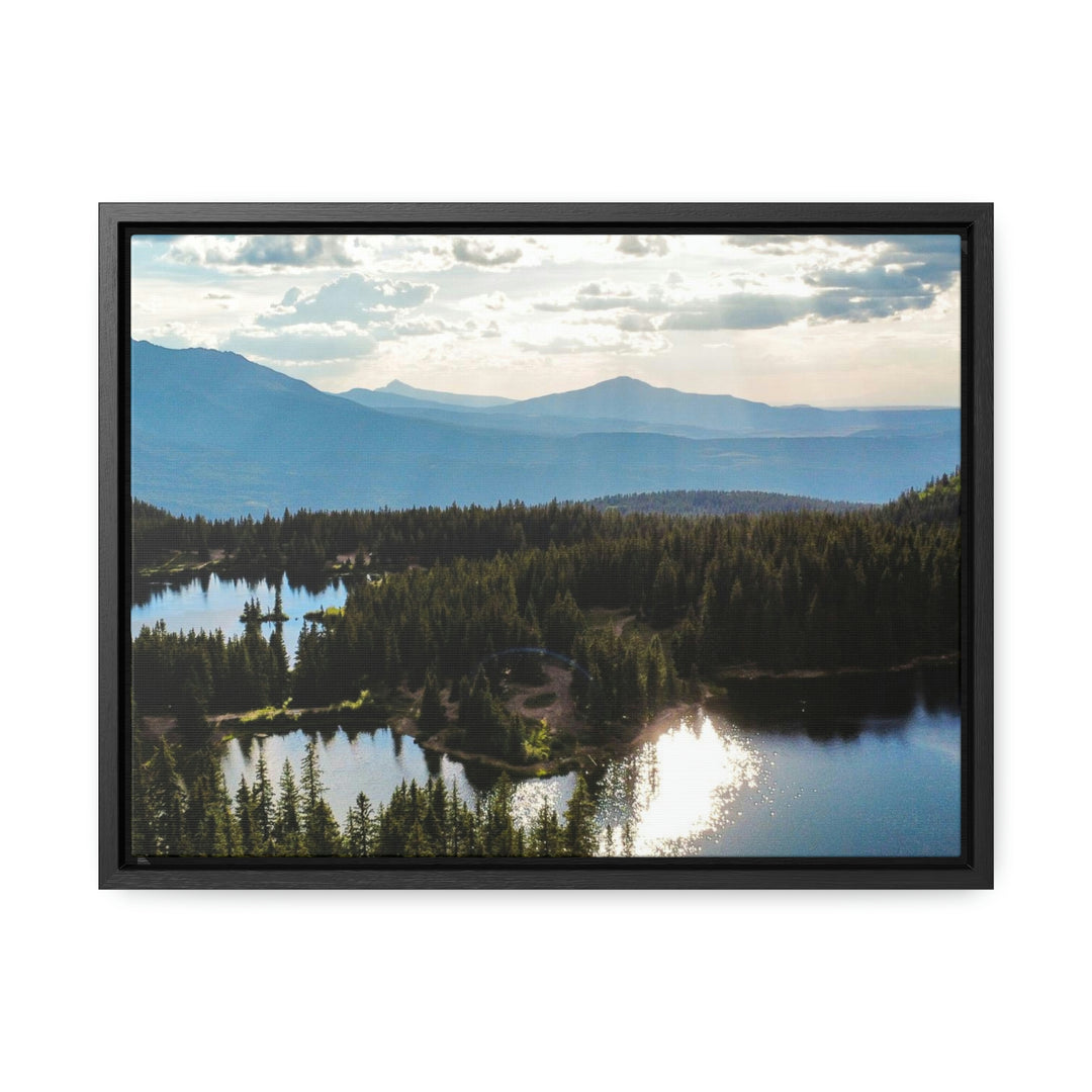 Cool Mountain Lakes - Canvas with Frame