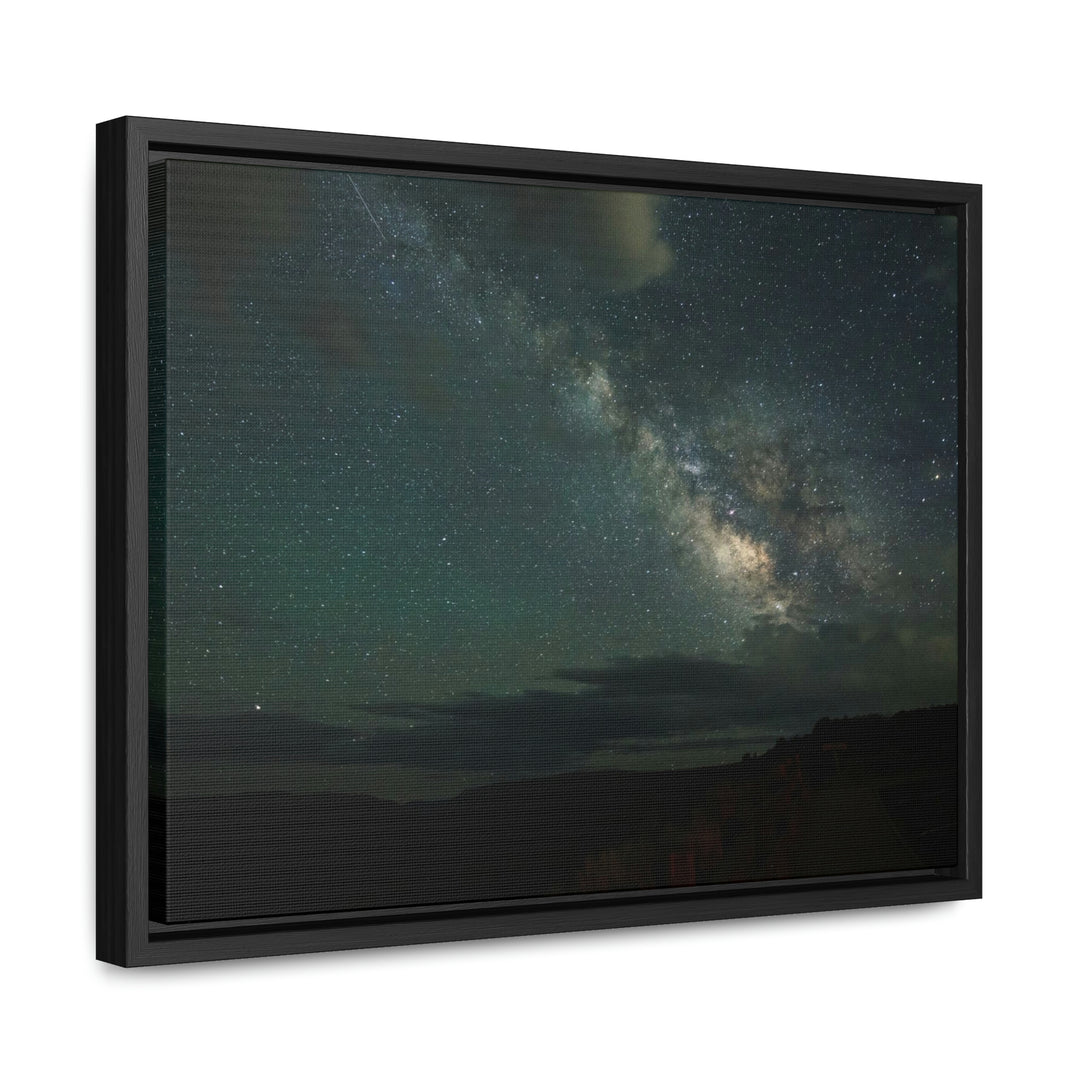 Milky Way Through the Clouds Part 2 - Canvas with Frame