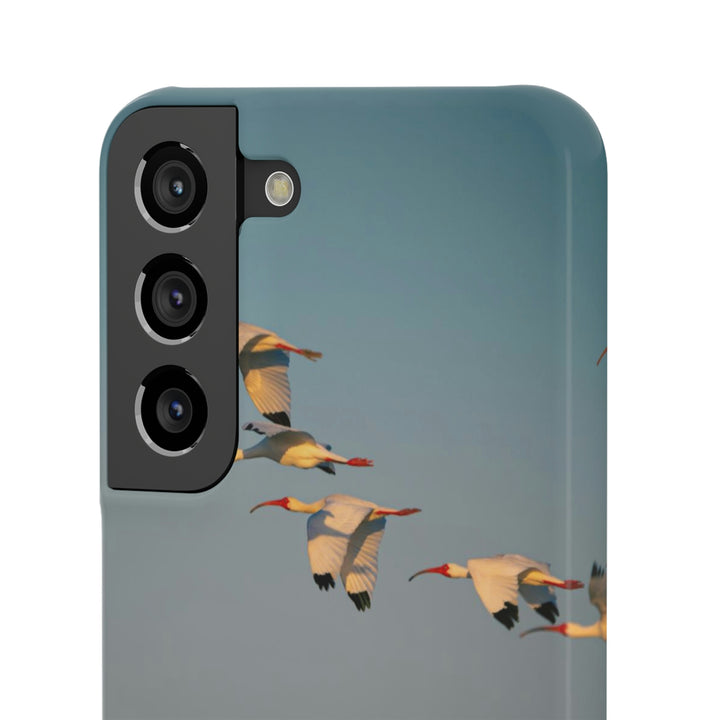 White Ibis in Flight - Phone Case