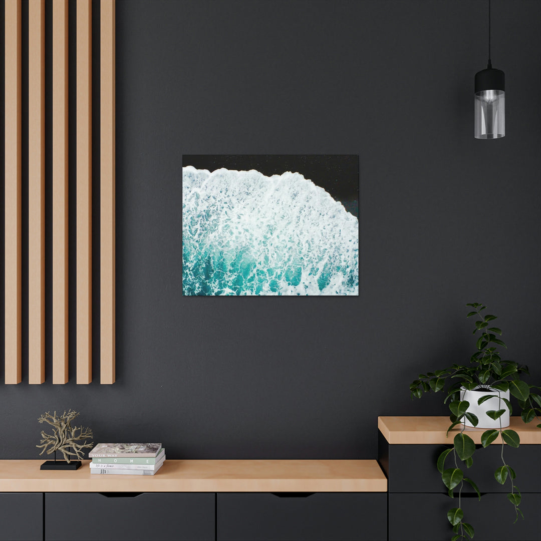 A Wave on Volcanic Sand - Canvas