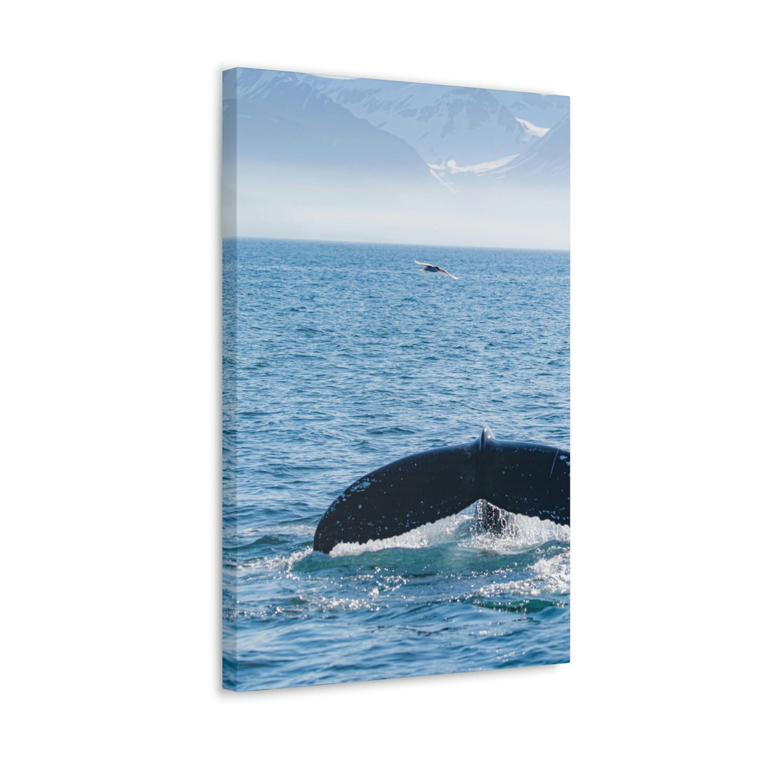 A Whale and A Mountain - Canvas